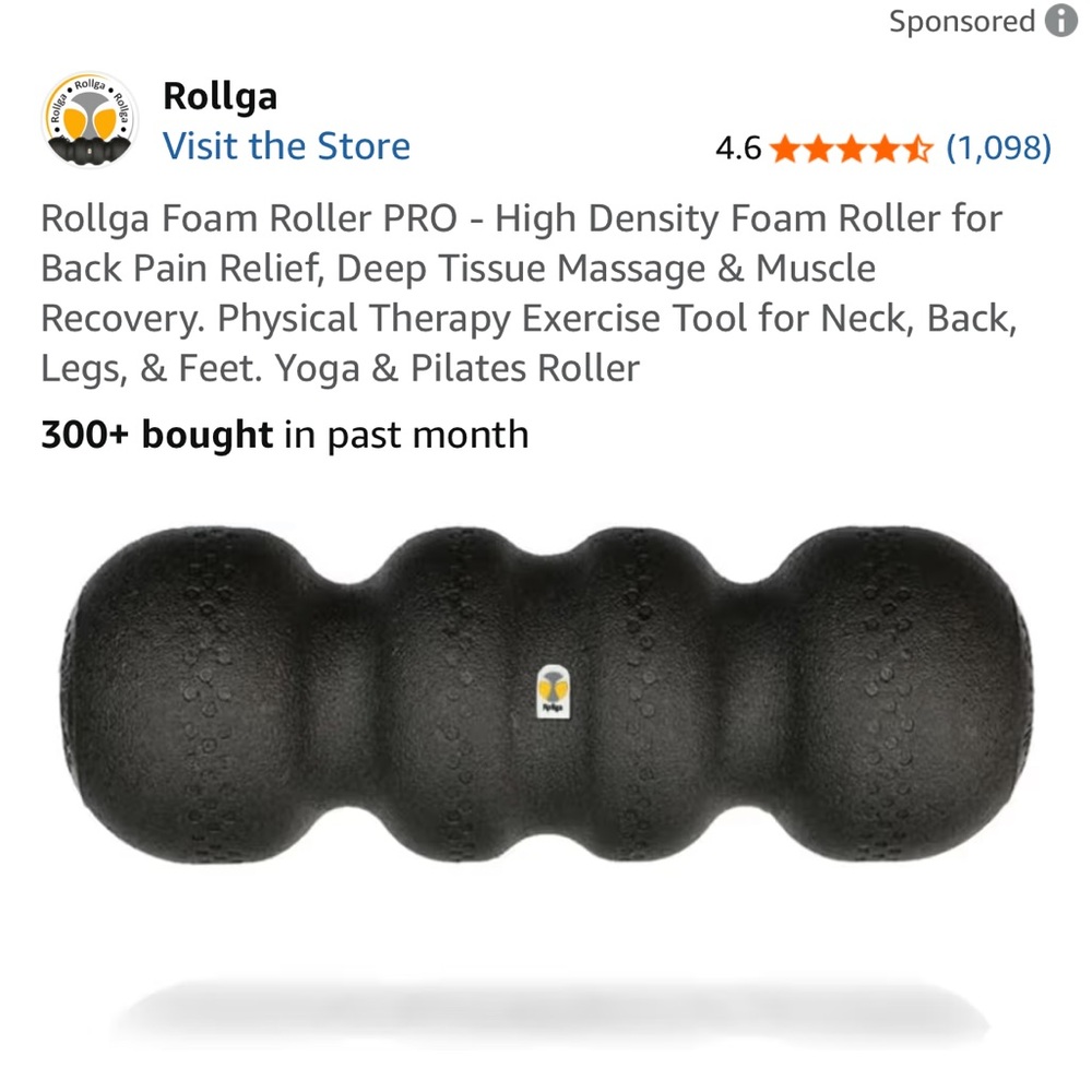 Black Foam Roller PRO